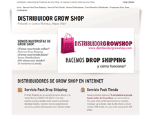 Tablet Screenshot of distribuidorgrowshop.com